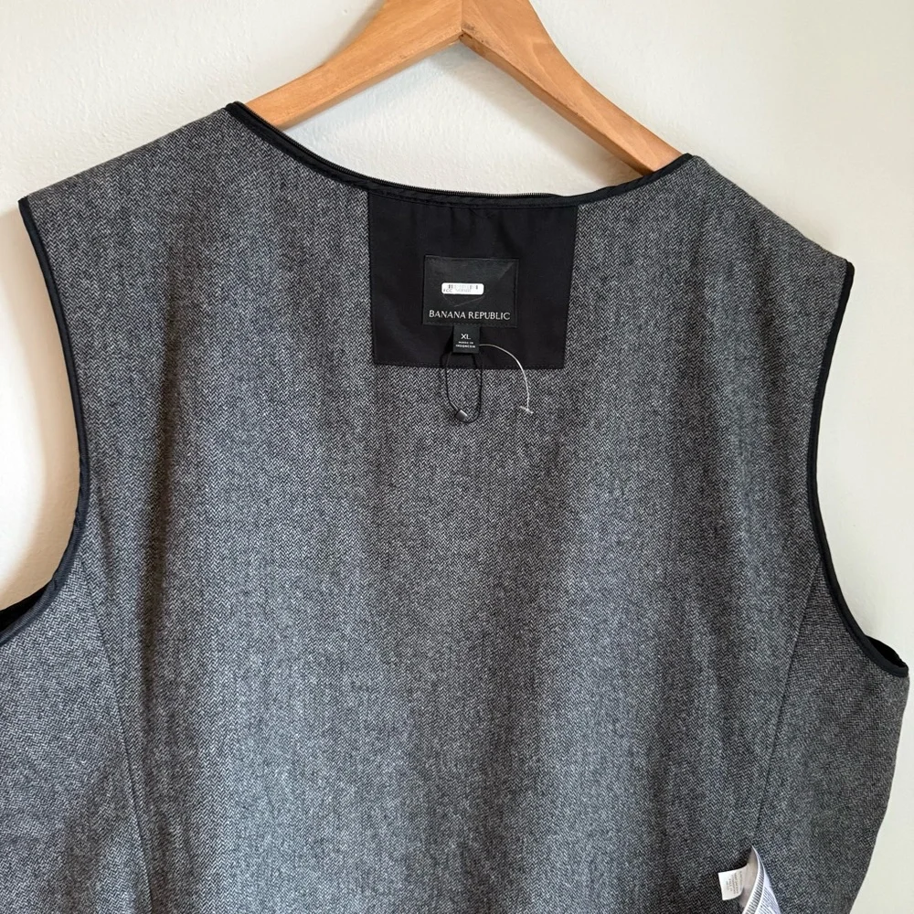 Banana Republic Wool Blend Liner Vest XL Jacket Insert 71% Wool